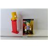 Image 1 : Bart Simpson 12 1/2" PEZ Dispenser - Krusty The Clown Toy (NIB)