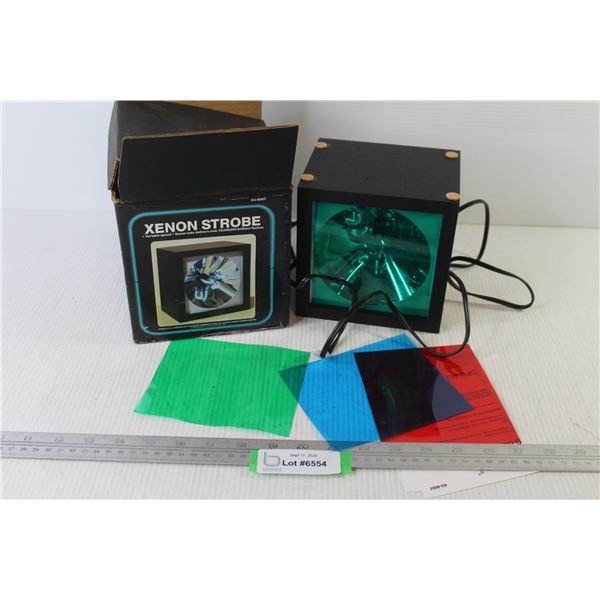 Xenon Strobe Light w/ Colored Lense Sheets (working)