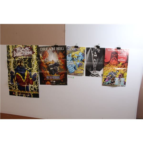 (5) Posters - Gotham Nights - Sixx - Black Lightning - Dream Big - Loose Cannon