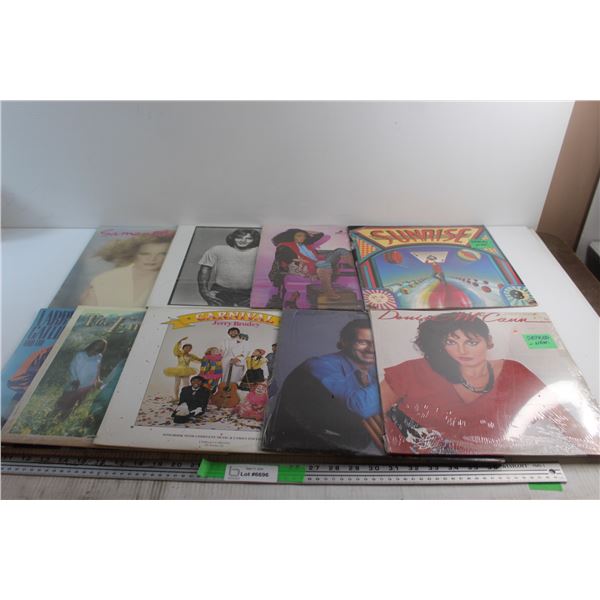 (9) Assorted Vinyl Records - Jerry Brodey, Sunrise and Denise McCann, Sealed