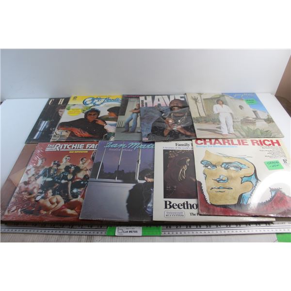 (10) Assorted Vinyl Records - Charlie Rich, Peter McCann and Richie Havens, Sealed