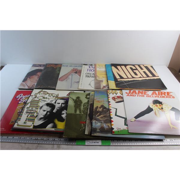 (10+) Assorted Vinyl Records - Jane Aire, Bob McGilpin II and Alessi