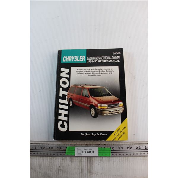 Chilton 1984-85 Chrysler Caravan Repair Manual Book