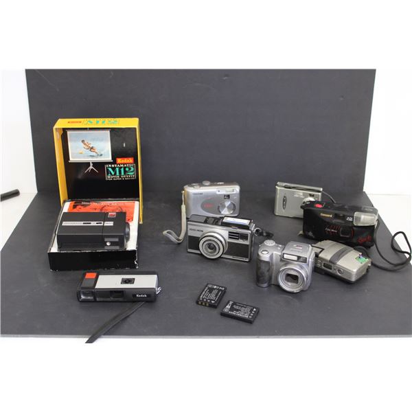 (8) Old Cameras - Instamatic M12,Concord, Kodak - All Untested