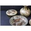 Image 2 : Asian Style Brass Lot: (3) Serving Dishes, (2) Vases, (2) Dishes w/Lids