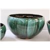 Image 3 : (3) Blue Mountain Planters - Assorted Sizes - Some Wear