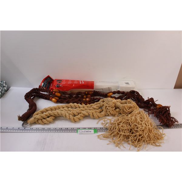 (2) Hanging Plant Holders & Appliance Mover Roller Set