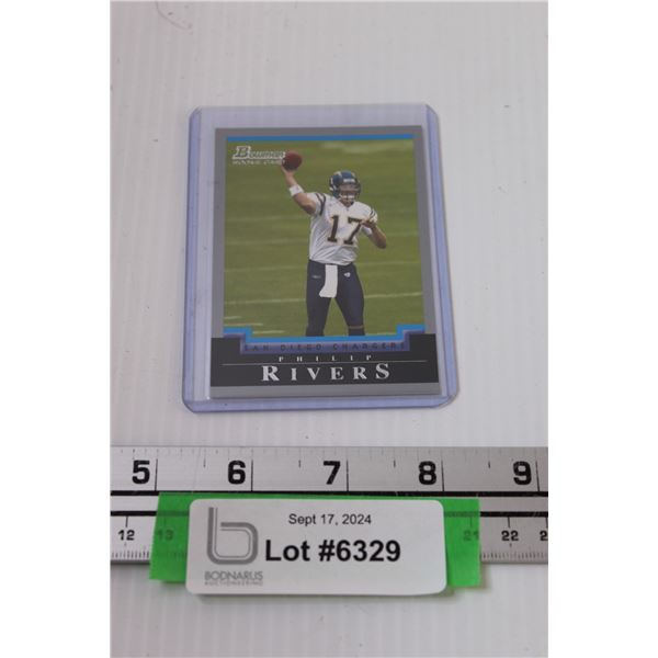 Philip Rivers Bowman Rookie Football Trading Card