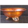 Image 3 : Carnival Glass "Grape & Cable" Footed Bowl - 8" x 3"
