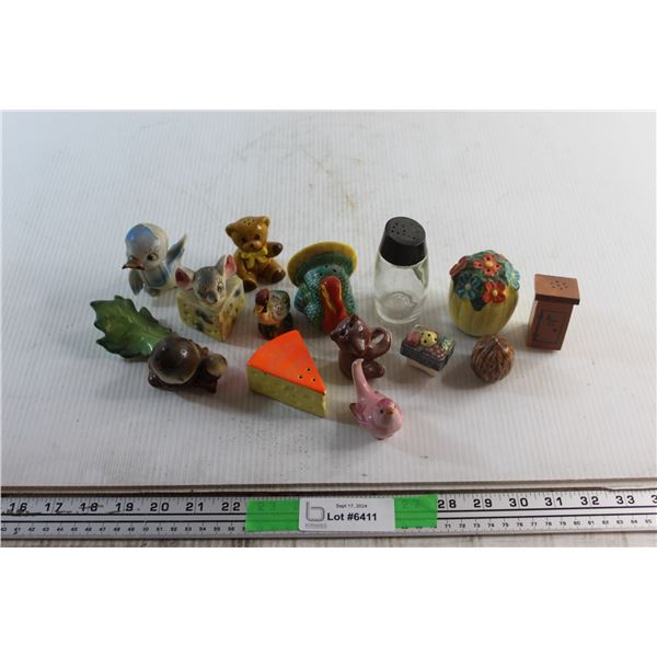 (15) Assorted Salt & Pepper Shakers