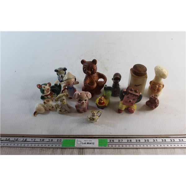 (14) Assorted Salt & Pepper Shakers