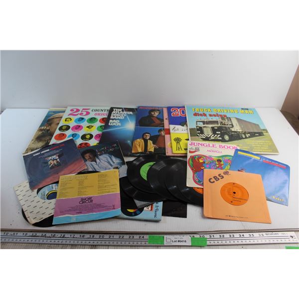 (15) Assorted Vinyl Records - Dick Nolan, Jungle Book and Kenny Loggins