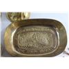 Image 3 : Assorted Brass Metal Decorations, Trays and Napkin Holder