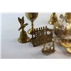 Image 6 : Assorted Brass Metal Decorations, Trays and Napkin Holder