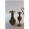 Image 3 : (4) Assorted Brass Metal Vases