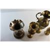 Image 4 : (4) Assorted Brass Metal Vases