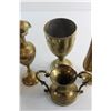 Image 6 : (4) Assorted Brass Metal Vases