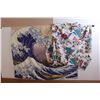 Image 1 : Kanagawa Wave by Katsushika (50"L x 60"w) -NHL Curtain (60"w x 43"L)
