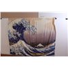 Image 2 : Kanagawa Wave by Katsushika (50"L x 60"w) -NHL Curtain (60"w x 43"L)