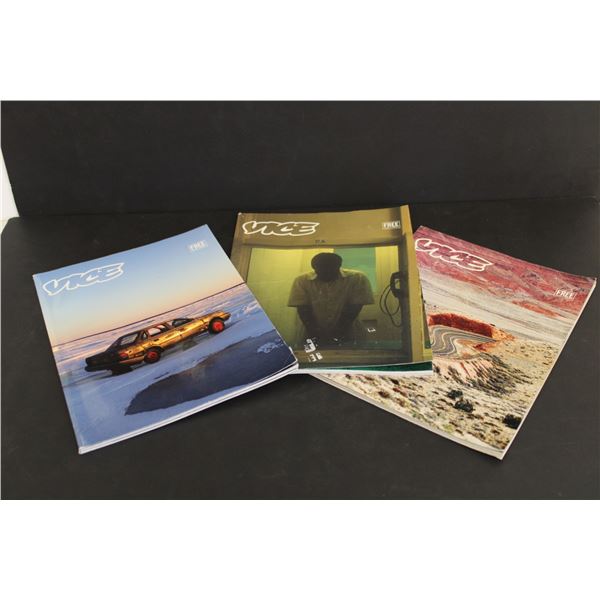 (3) Vice Magazines