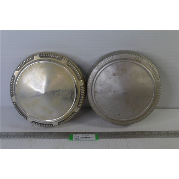 (2) Dog Dish Hubcaps (9")