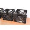 Image 2 : *(3) Black Plastic Crates