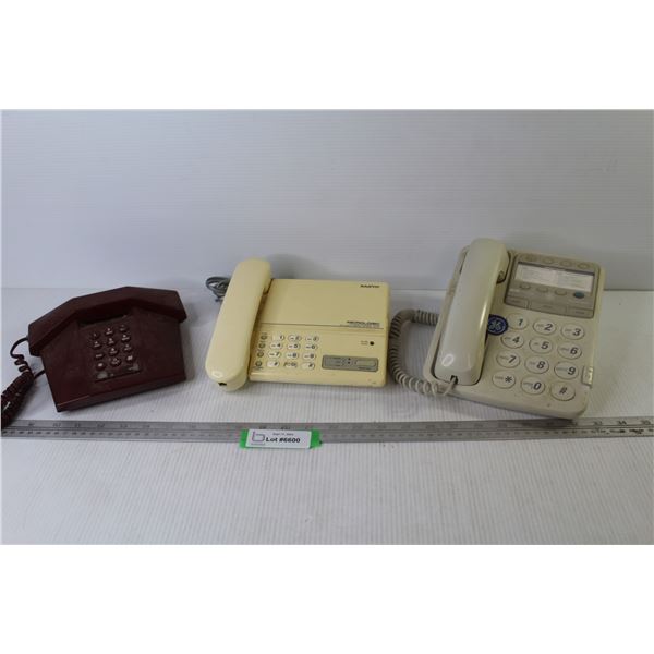 (3) Vintage Land-Line Telephones (untested - as is)
