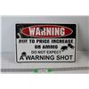 Image 1 : Warning Gag Funny Metal Sign