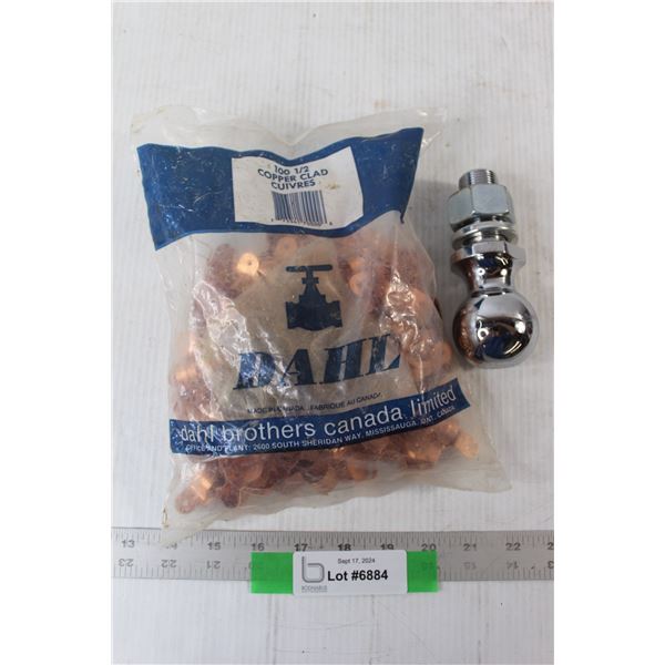 6000lb Trailer Hitch - 2", Pack of 100 Copper Clad Cuivers