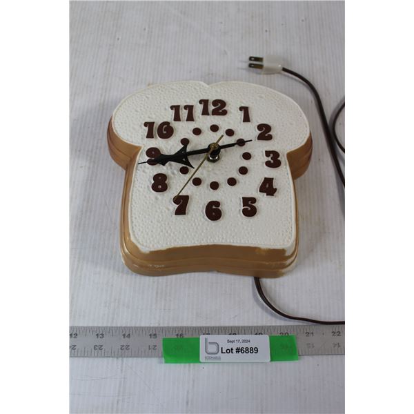 Decorative Clock Shaped like Bread - Tested Works