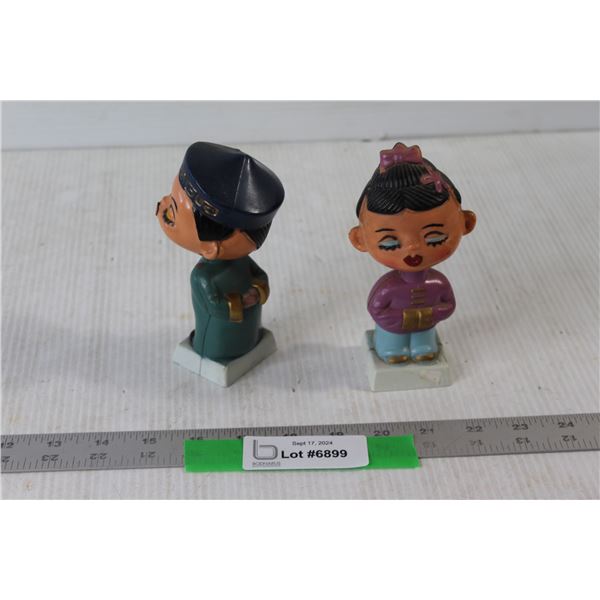 (2) Bobble Head Figures