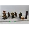 Image 1 : (3) Bear Salt or Pepper Shakers, (2) Salt or Pepper Shakers, (3) Ceramic Bear Figurines