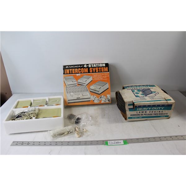 Suncoast Heavy Duty Lawn Edging, Archer 4 Station Intercom System - Untested