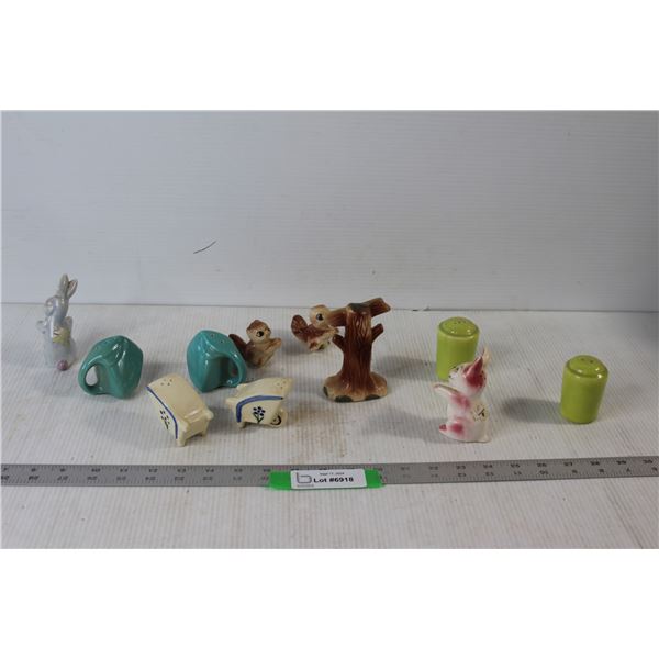 Assorted Salt and Pepper Shakers