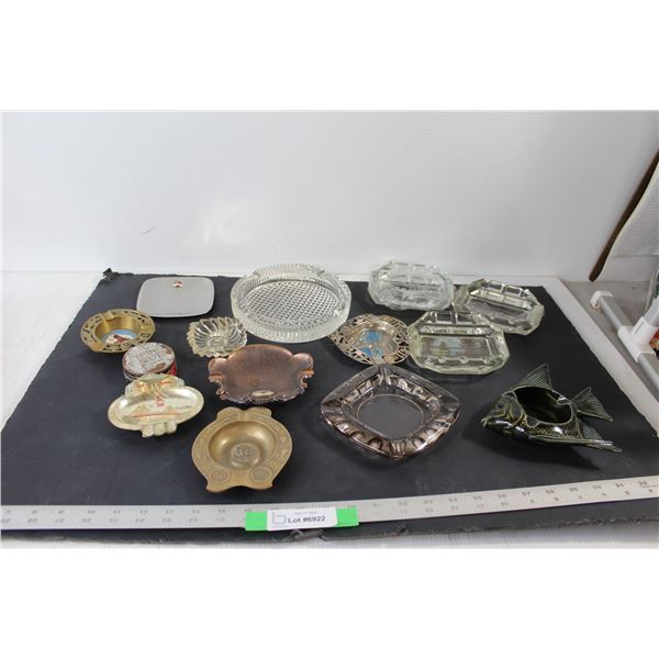 (13) Assorted Ashtrays