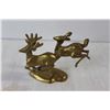 Image 5 : (4) Brass Deer Decorations