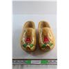 Image 1 : Decorative Wooden Shoes - Size 10