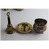Image 5 : Assorted Brass Metal Decorations, Ash Tray and (2) Pitchers