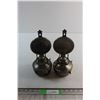 Image 1 : (2) Wall Mount Kerosene Lamps - Untested
