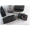 Image 2 : (6) Assorted Vintage Cameras - Polaroid, Kodak and Meikai - Tested