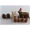 Image 3 : (5) Assorted Salt & Pepper Shakers