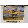 Image 3 : 1983 Electric Motor Services Ltd Calendar/Poster - Regina Sask - 41'' x 30''