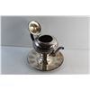 Image 6 : Decorative Silver Tea Pot, Serving Tray and Decorative Plate