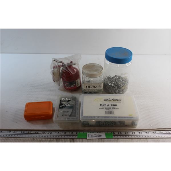 Oiler and Assorted Nylon Lock Nuts & Screws