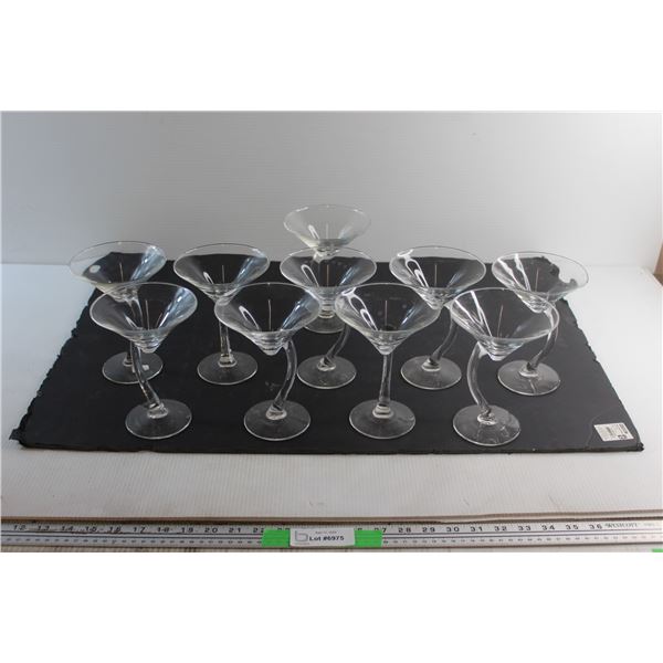 (10) Martini Glasses