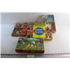 Image 1 : (6) Assorted Jigsaw Puzzles - Smurf, Ghostbusters and Story Telling, 200 and 100pc