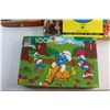 Image 2 : (6) Assorted Jigsaw Puzzles - Smurf, Ghostbusters and Story Telling, 200 and 100pc