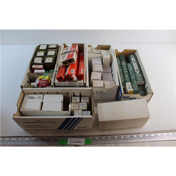 Assorted Automotive Lightbulbs and Compact Fluorescent Lamps