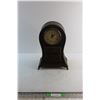 Image 1 : Metal Wooden Quartz Clock - Untested