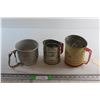 Image 1 : (3) Vintage Flour Sifters